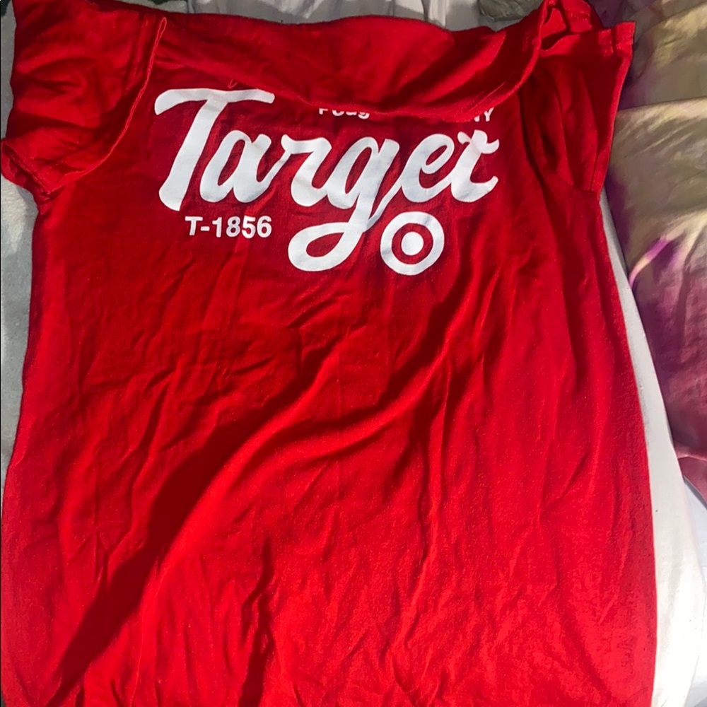 Target Red Tee with White Logo